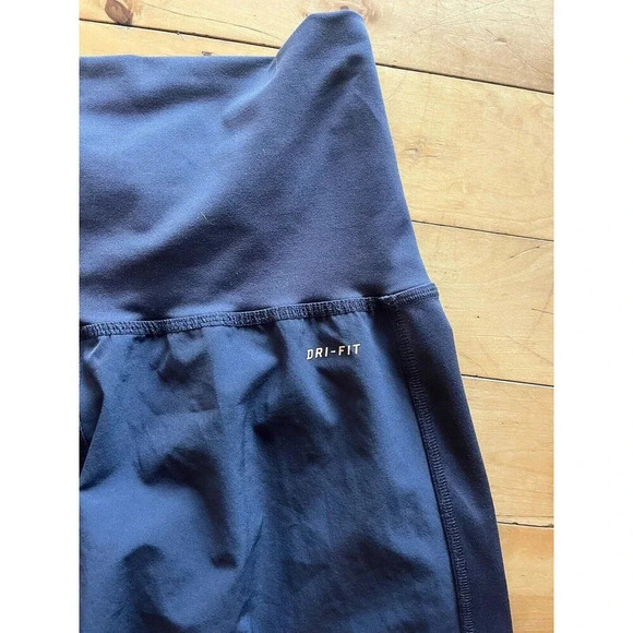 Nike Dri Fit Maternity Cropped Jogger Leggings Dark Gray Size Small High Waisted - Picture 5 of 5